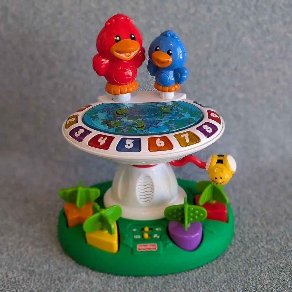VTG HTF Fisher-Price Laugh & Learn Birdbath Educational Baby Toy Tested Works!